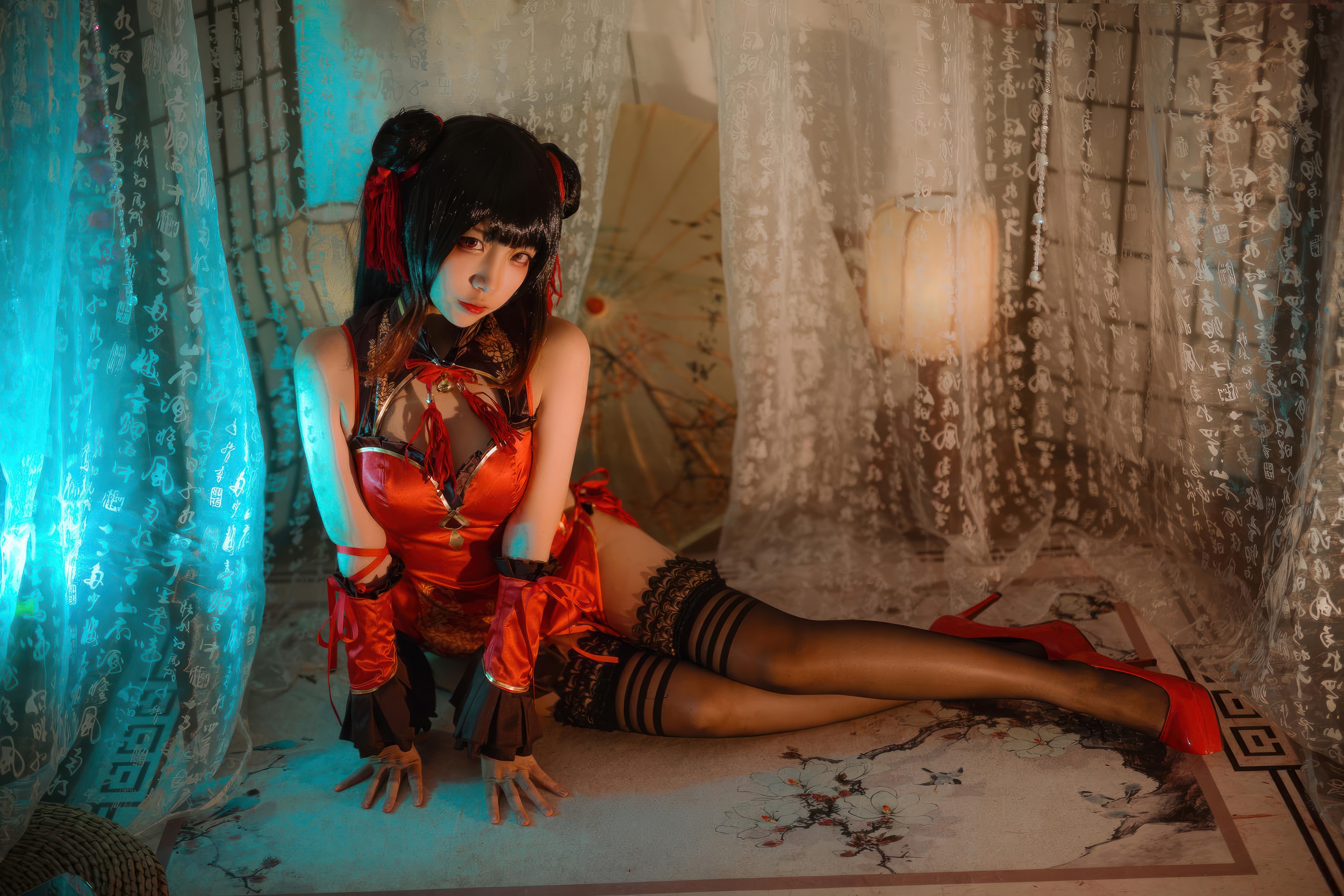 图片[1]-二佐Nisa – NO.223 时崎狂三 新春旗袍[15P]-XikXak